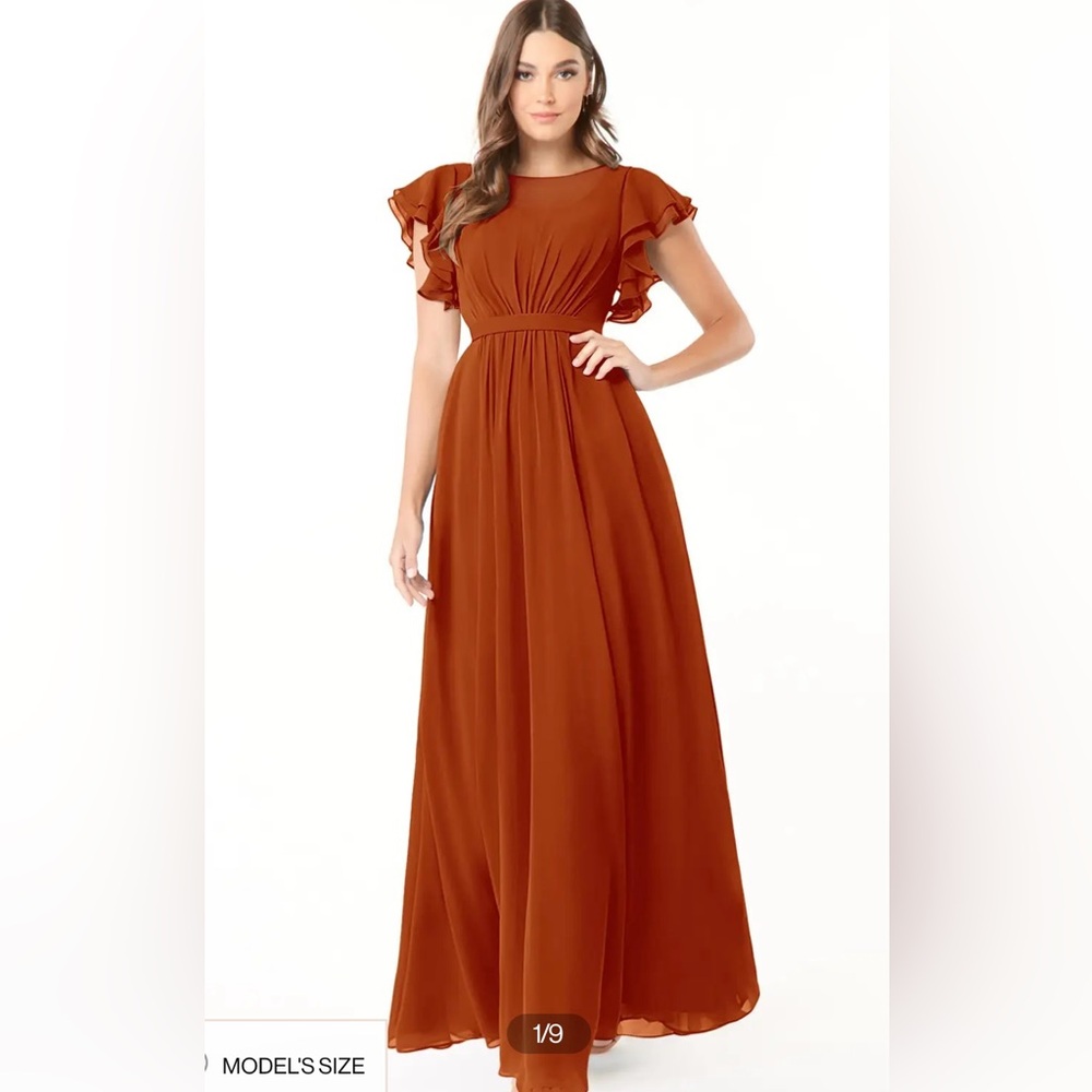 Azazie Daphne Dress in Paprika